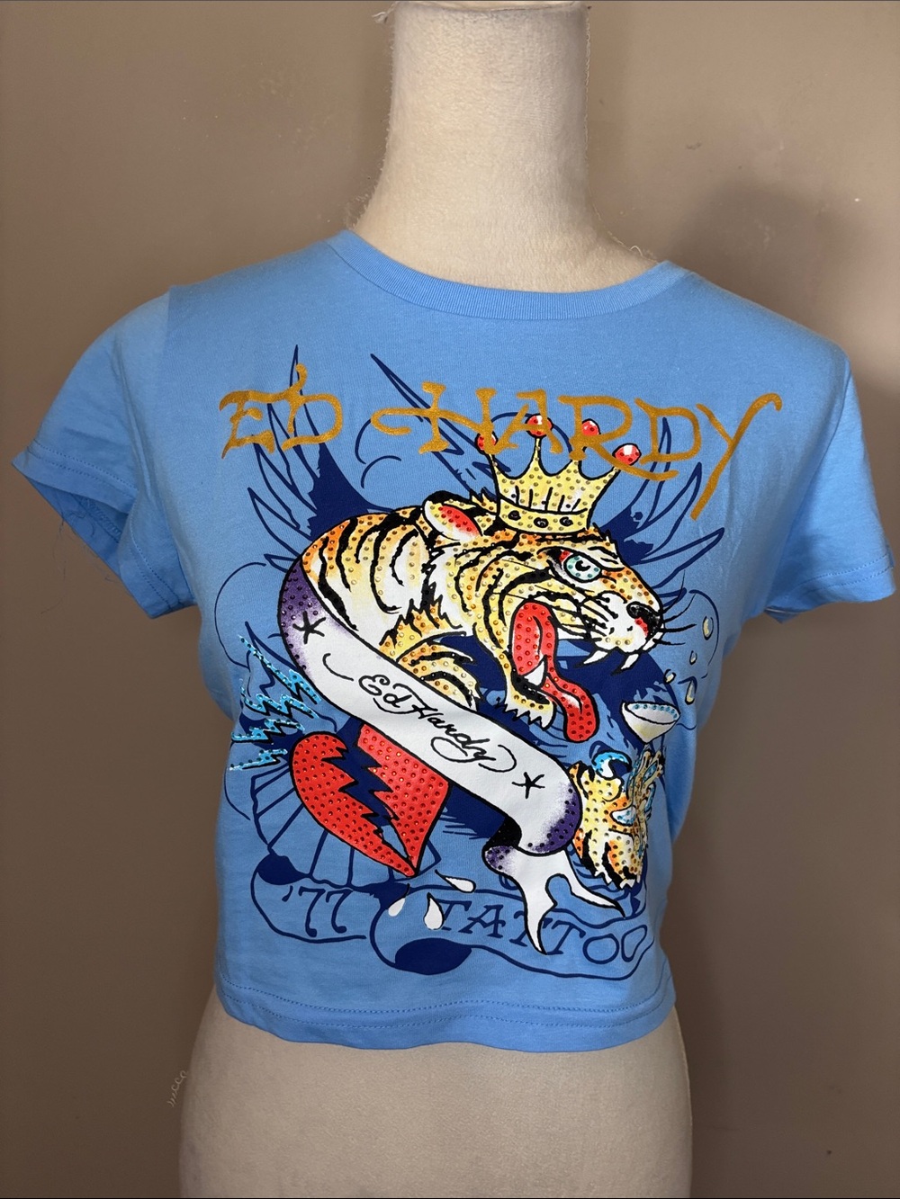 Ed Hardy TIGER CROWN BABY TEE